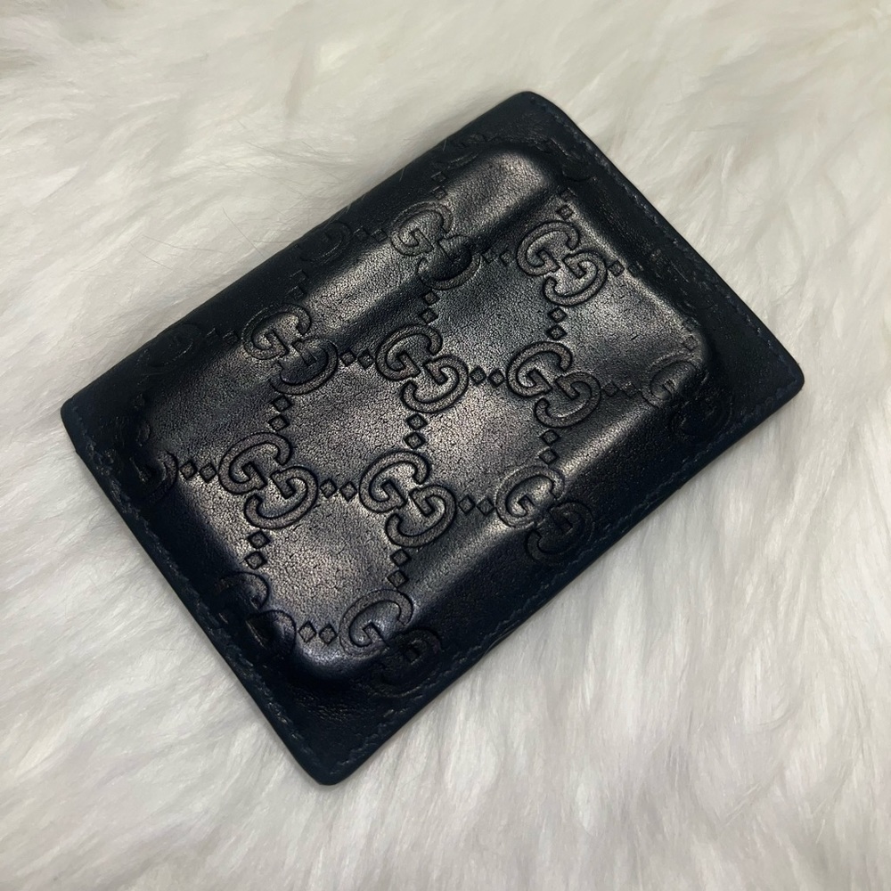 Gucci ssima leather Subway Wallet Unisex